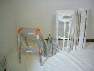 外したエアコンの部品